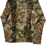 Hunting Zone Camo Long Sleeve T-Shirt - Medium Khaki Cotton
