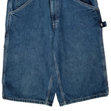 Calvin Klein Jeans Double Knee Carpenter Shorts - 28W 11L Blue Cotton