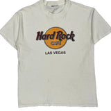 Las Vegas Hard Rock Cafe Graphic T-Shirt - Large White Cotton