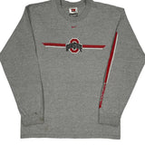 Ohio State Buckeyes Nike College Long Sleeve T-Shirt - Medium Gray Cotton