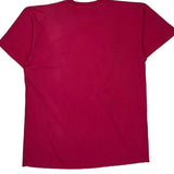 Disney Characters Mickey Unlimited Cartoon T-Shirt - Large Red Cotton
