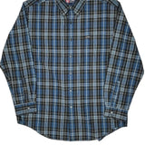 Chaps Ralph Lauren Checked Shirt - Large Black Cotton Blend