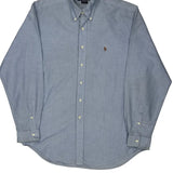 Yarmouth Ralph Lauren Shirt - Large Blue Cotton