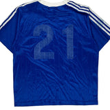 District Iv Odp Adidas Football Shirt - Large Blue Polyester
