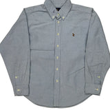 Age 12 Ralph Lauren Shirt - Large Blue Cotton