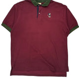 Walt Disney World Disney Cartoon Polo Shirt - XL Burgundy Cotton