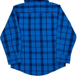 Age 3 Wrangler Checked Shirt - 2XS Blue Cotton Blend