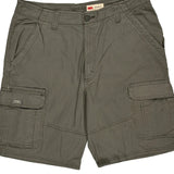 Wrangler Cargo Shorts - 36W 10L Grey Cotton