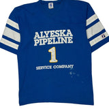 Alyeska Pipeline Service Company Logo Athletics Jersey - Medium White Cotton