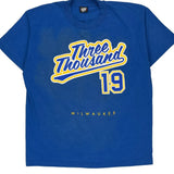 Milwaukee Three Thousand 19 Screen Stars Single Stitch T-Shirt - XL Blue Cotton Blend