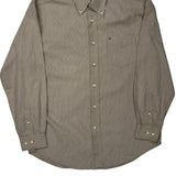 Tommy Hilfiger Shirt - Large Brown Cotton Blend