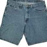 Wrangler Denim Shorts - 35W 10L Blue Cotton