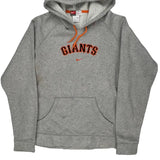 Age 11-12 Giants Nike Mlb Hoodie - Medium Grey Cotton Blend