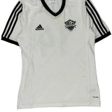 Mistral De Sherbrooke Adidas Football Shirt - Medium White Polyester