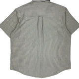 Chaps Ralph Lauren Striped Short Sleeve Shirt - XL Beige Cotton