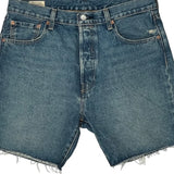 Levis Denim Shorts - 34W 9L Blue Denim