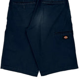 Dickies Shorts - 29W 13L Navy Polyester Blend