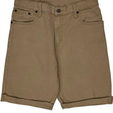 569 Levis Denim Shorts - 32W 10L Khaki Cotton