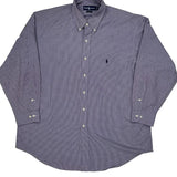 Ralph Lauren Checked Shirt - XL Purple Cotton
