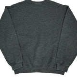 90S Blank Russell Athletic Sweatshirt - Large Grey Cotton Blend