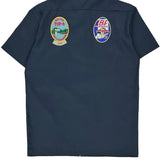 Fishing Dickies Short Sleeve Shirt - Medium Blue Cotton