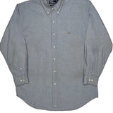 Polo By Ralph Lauren Shirt - Large Blue Cotton