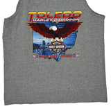 Toledo Harley Davidson Graphic Tank Top - No Size Gray Cotton