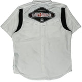 Genuine Motorclothes Harley Davidson Graphic Short Sleeve Shirt - XL Black Cotton