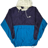 Nike Windbreaker - Large Blue Nylon