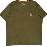 Carhartt T-Shirt - XL Green Cotton