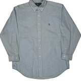 Yarmouth Ralph Lauren Shirt - Large Blue Cotton