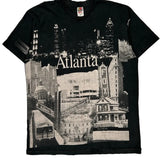 Atlanta Fruit Of The Loom Single Stitch T-Shirt - XL Black Cotton
