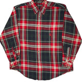 Made In USA Nautica Checked Shirt - Large Red Cotton