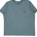 Carhartt T-Shirt - 2XL Blue Cotton
