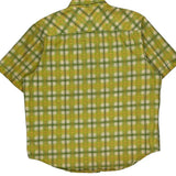 Timberland Checked Short Sleeve Shirt - XL Green Cotton