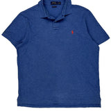 Polo By Ralph Lauren Slim Fit Polo Shirt - XL Blue Cotton