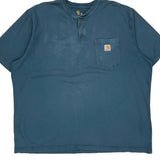Carhartt T-Shirt - 2XL Blue Cotton