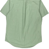 Ralph Lauren Striped Short Sleeve Shirt - Medium Green Cotton