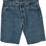 Levis Denim Shorts - 32W 10L Blue Denim