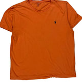 Polo By Ralph Lauren T-Shirt - Large Orange Cotton