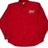 Vintage Bud Racing Winners Circle Nascar Shirt - Large Red Cotton