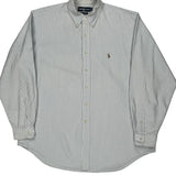 Ralph Lauren Striped Shirt - XL Gray Cotton