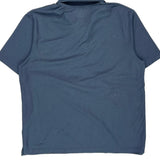 Carhartt Polo Shirt - Large Blue Polyester