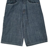 Corked Denim Shorts - 32W 15L Blue Cotton