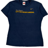 West Virginia Mountaineers Nike T-Shirt - Large Navy Cotton