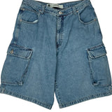 Arizona Jeans Denim Shorts - 32W 12L Blue Cotton
