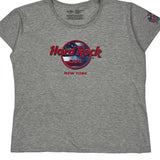 New York Hard Rock Cafe T-Shirt - XL Gray Cotton