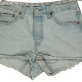 Levis Denim Shorts - 28W UK 8 Light Wash Cotton