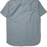 Tommy Hilfiger Striped Short Sleeve Shirt - XL Blue Cotton