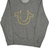 True Religion Sweatshirt - Medium Grey Cotton